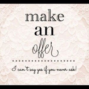 Reasonable offers welcome